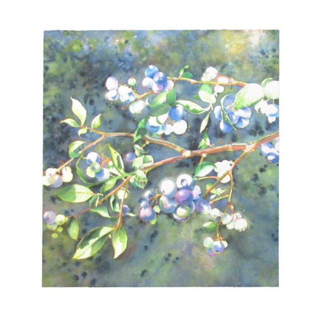 Bloc De Notas Blueberries, fruta romántica (Frente)