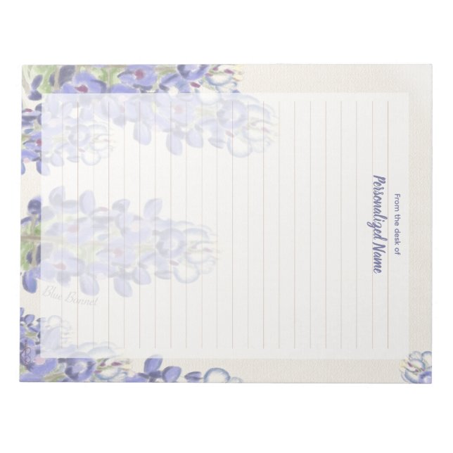 Bloc De Notas Bluebonnet Muted Lined (Frente)