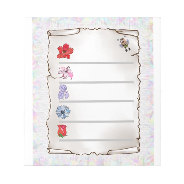 Bloc De Notas Blumenmerkblatt Memoboard (Frente)