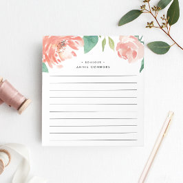 Bloc De Notas Blushing Peony | Liquidado personalizado
