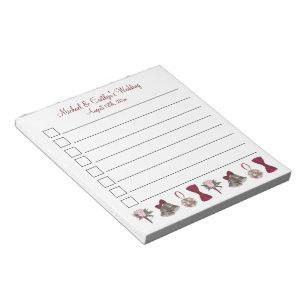Bloc De Notas Boda Compromiso Bridal Shower Bouquet Bells Bow