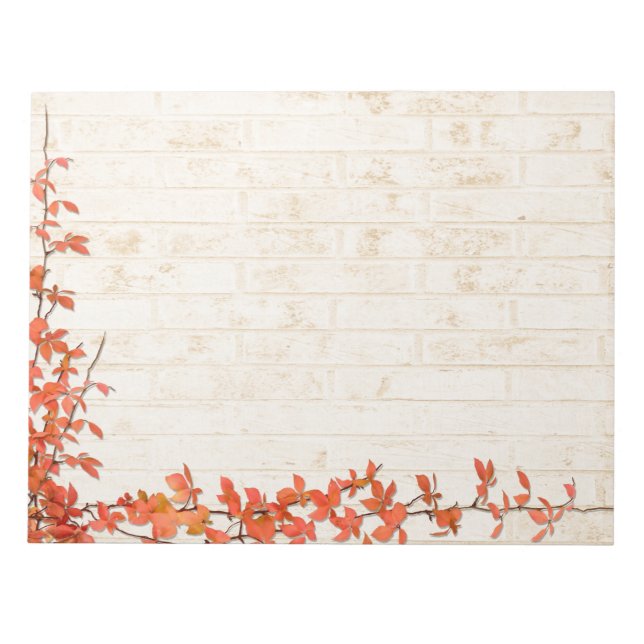 Bloc De Notas Boda de vino de otoño (Frente)