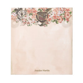 Bloc De Notas Boda Floral Steampunk Ocasión especial