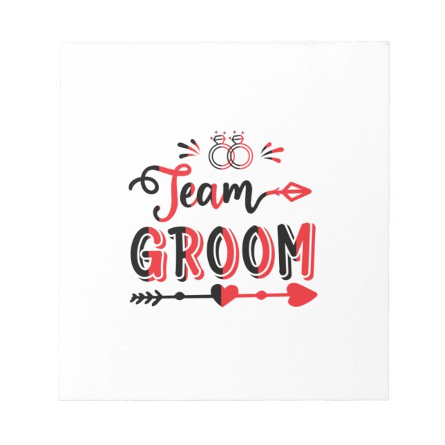 Bloc De Notas Boda Gift Team Groom (Frente)