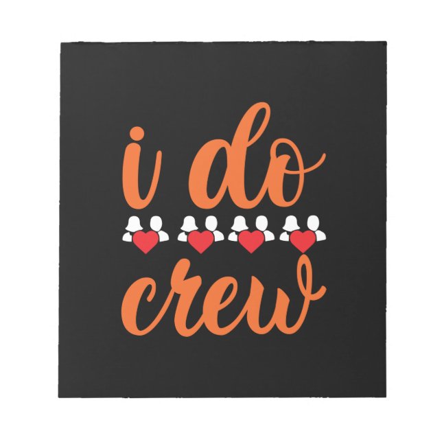 Bloc De Notas Boda I Do Crew (Frente)