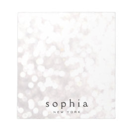 Bloc De Notas Bokeh Purpurina