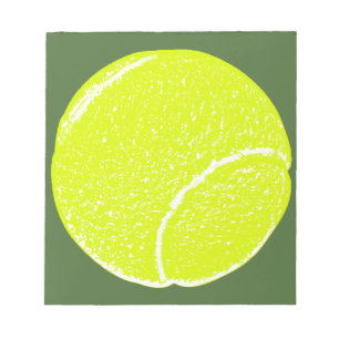 Bloc De Notas bola de tenis amarilla