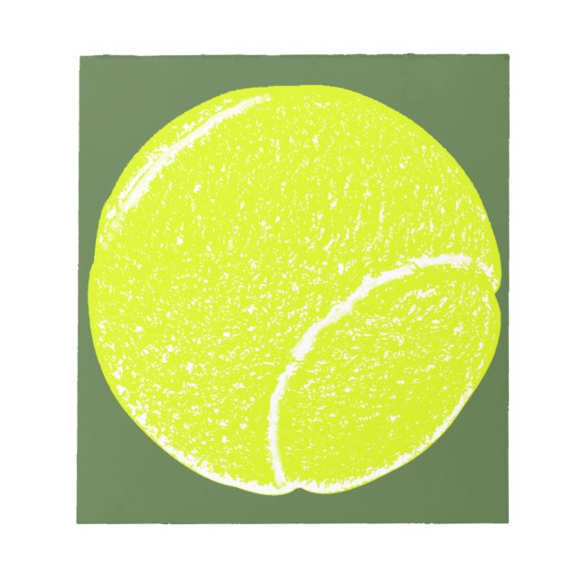 Bloc De Notas bola de tenis amarilla (Frente)