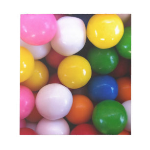 Bloc De Notas Bolas de goma de arcoiris con caramelo