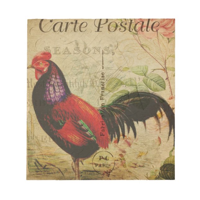 Bloc De Notas Bolsa de postales de Francia de época (Frente)