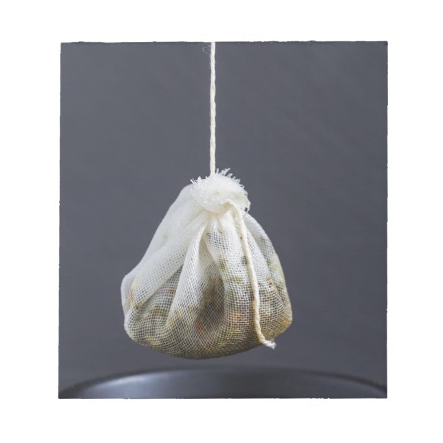 Bloc De Notas Bolsa de té colgada en una taza (Frente)