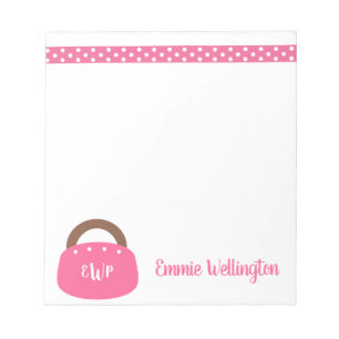 Bloc De Notas Bolsa Monogramada Bermuda Bag Personalizado Notepa