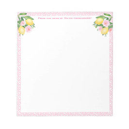 Bloc De Notas Bonito Amalfi Lemons | Desde El Escritorio De