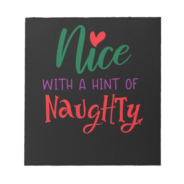 Bloc De Notas Bonito con un toque de traviesa (Frente)