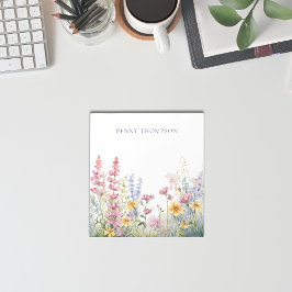 Bloc De Notas Bonito Floral Flores silvestres Notepad