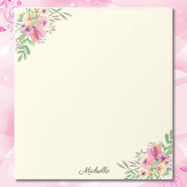 Bloc De Notas Bonito Flores de verano Notepad TU TEXTO