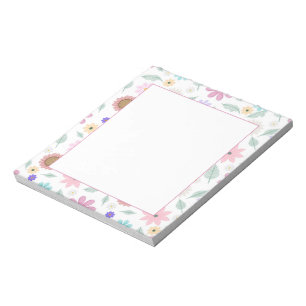 Bloc De Notas Bonito Flores rosas Groovy Diseño Retro