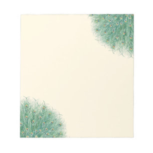 Bloc De Notas Bonito Peacock Feathers