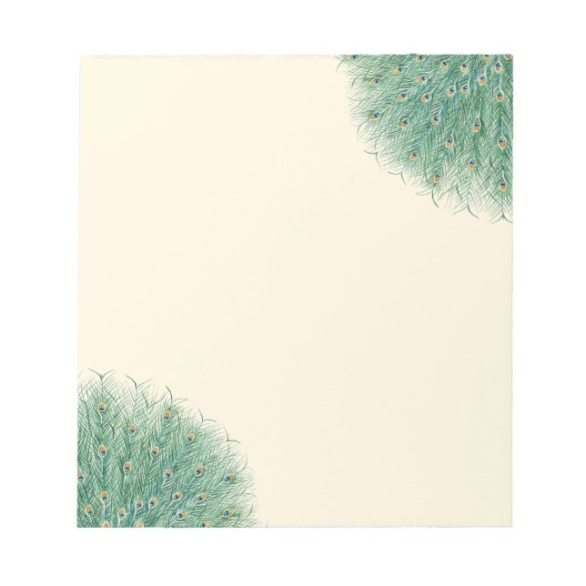 Bloc De Notas Bonito Peacock Feathers (Frente)