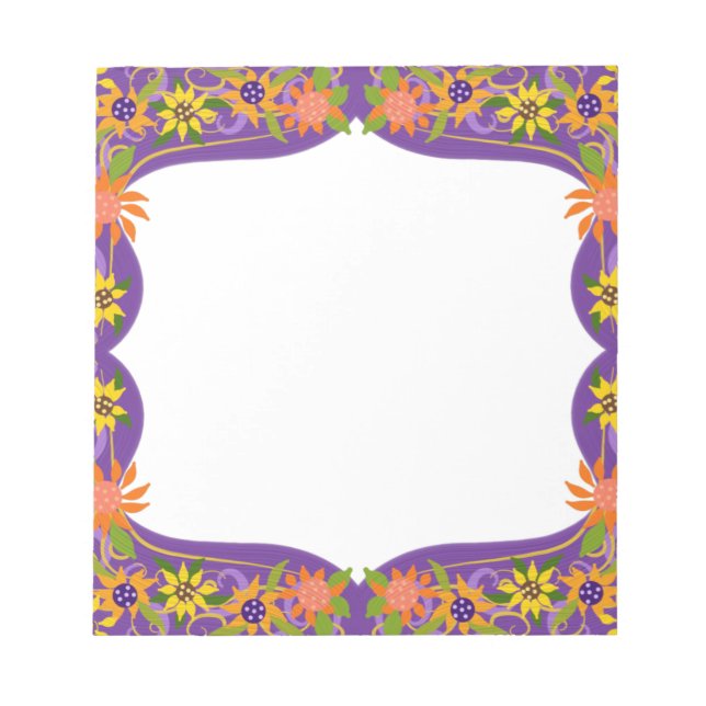 Bloc De Notas Bonito Púrpura Petite Flowers You Personalizar (Frente)