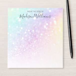 Bloc De Notas Bonito Purpurina holográfico Girly Glamorous