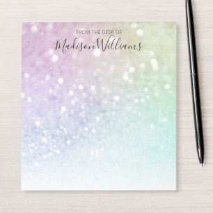 Bloc De Notas Bonito Purpurina holográfico Girly Glamorous