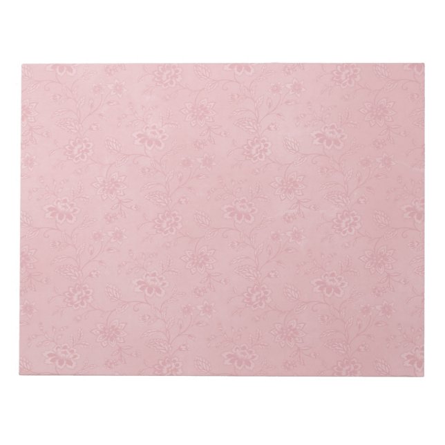 Bloc De Notas Bonito simple Flores rosas (Frente)