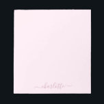 Bloc De Notas Bonito suave rosa y Rubor<br><div class="desc">Bonita paleta de colores rosa y ruidoso. Personalice con un nombre (para mantener los cambios en el nombre,  es mejor introducir en minúsculas y asegurarse de que mantiene las emojis al principio y al final,  como se muestra en el nombre del ejemplo).</div>
