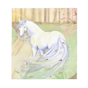 Bloc De Notas Bonito Unicornio En La Brisa