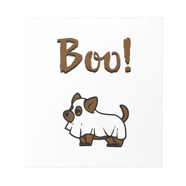 Bloc De Notas Boo Halloween (Frente)