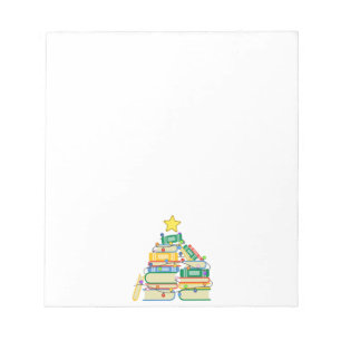 Bloc De Notas Bookish Christmas Tree II