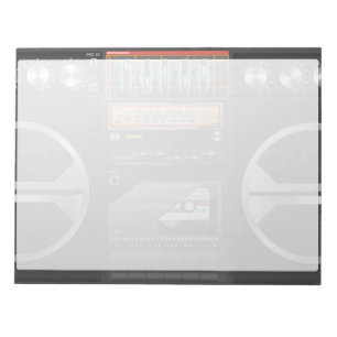 Bloc De Notas Boombox Ghetto Blaster