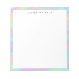 Bloc De Notas Borde abstracto pastel lindo y elegante personaliz