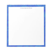 Borde de lienzo azul cobalto moteado