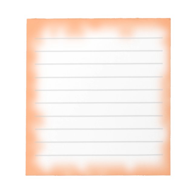 Bloc De Notas borde naranja medio (Frente)