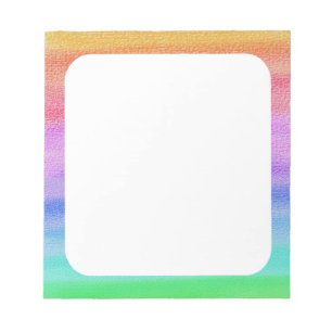 Bloc De Notas Borde pintado de arcoiris