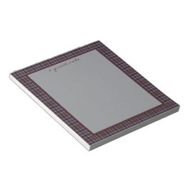 Bloc De Notas Borthwick Original Scottish Tartan Notepad