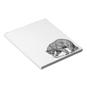 BLOC DE NOTAS BOSQUEJO DEL OSO