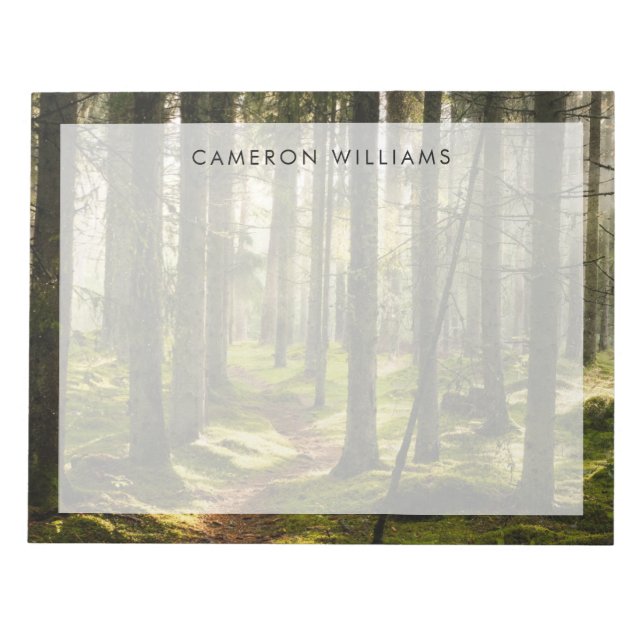 Bloc De Notas Bosques | Selva boreal Suecia (Frente)