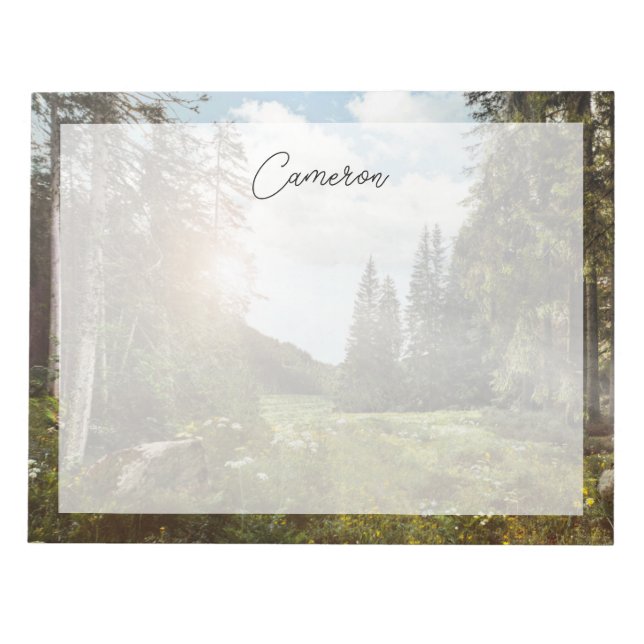 Bloc De Notas Bosques | Sun Peeking Thu (Frente)