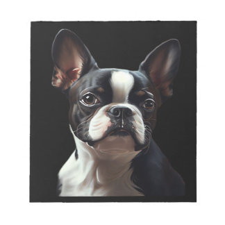 Bloc De Notas Boston Terrier - Oil Paint Classic T-Shirt