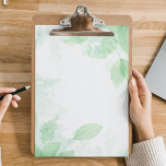 Bloc de notas botánico de hojas verdes<br><div class="desc">Papel personalizado con diseño botánico de hojas verdes sobre papel de alta calidad. Incluye 40 páginas desgarradas con soporte de cartón para escritura robusta.</div>