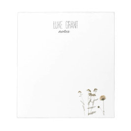 Bloc De Notas Botánico floral