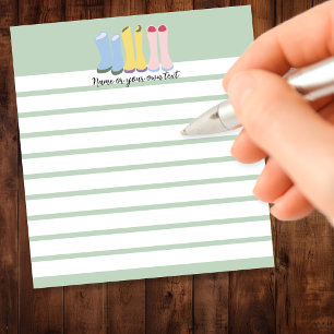 Bloc De Notas Botas de jardinería de primavera personalizables f
