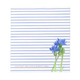 Bloc De Notas Botones de bachillerato de cornflower Flores de li
