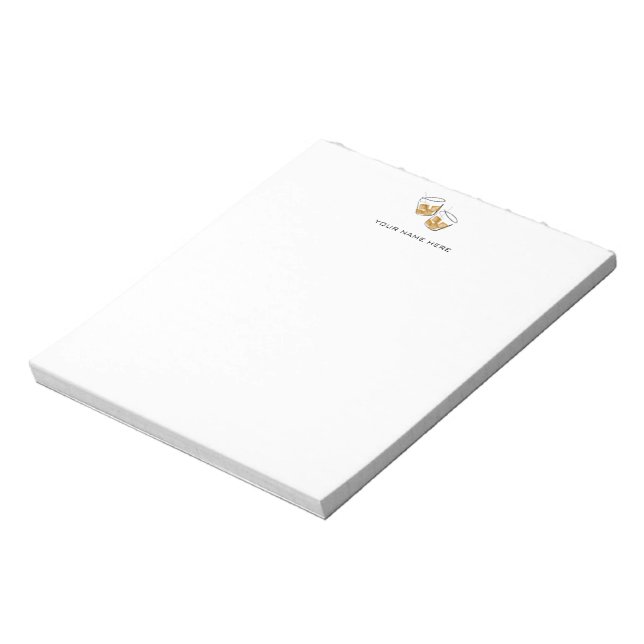 Bloc De Notas Bourbon/Whiskey Notecard (Lado Izquierdo)