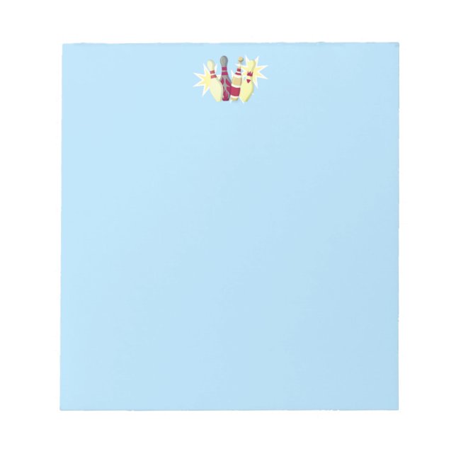 Bloc De Notas Bowling de estilo vintage (Frente)