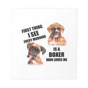 Bloc De Notas Boxer Dog