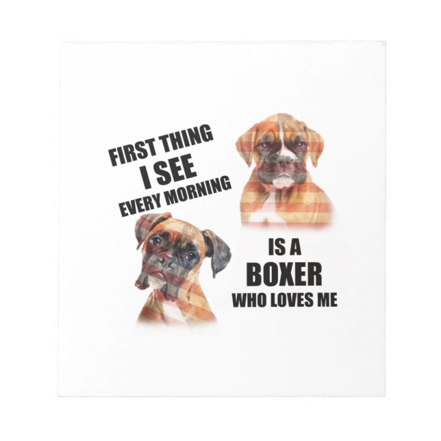 Bloc De Notas Boxer Dog (Frente)