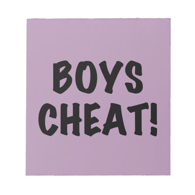 Bloc De Notas Boys Cheat (Frente)